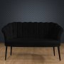 Atelier del Sofa Sofa dvosed Daisy Black Metal Black - slika 1