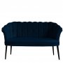 Atelier del Sofa Sofa dvosed Daisy Black Metal Dark Blue - slika 3