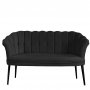 Atelier del Sofa Sofa dvosed Daisy Black Metal Fume - slika 3