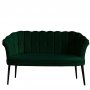 Atelier del Sofa Sofa dvosed Daisy Black Metal Green - slika 3