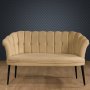 Atelier del Sofa Sofa dvosed Daisy Black Metal Light Brown - slika 1