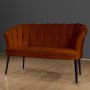 Atelier del Sofa Sofa dvosed Daisy Black Metal Tile Red - slika 2