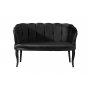 Atelier del Sofa Sofa dvosed Daisy Black Wooden Black - slika 3