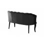Atelier del Sofa Sofa dvosed Daisy Black Wooden Black - slika 4