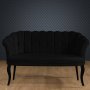 Atelier del Sofa Sofa dvosed Daisy Black Wooden Black - slika 1