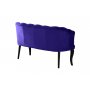 Atelier del Sofa Sofa dvosed Daisy Black Wooden Dark Blue - slika 4