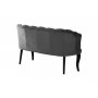 Atelier del Sofa Sofa dvosed Daisy Black Wooden Fume - slika 4