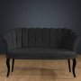 Atelier del Sofa Sofa dvosed Daisy Black Wooden Fume - slika 1