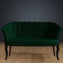 Atelier del Sofa Sofa dvosed Daisy Black Wooden Green - slika 1