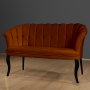 Atelier del Sofa Sofa dvosed Daisy Black Wooden Tile Red - slika 2