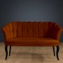 Atelier del Sofa Sofa dvosed Daisy Black Wooden Tile Red - slika 1