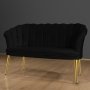 Atelier del Sofa Sofa dvosed Daisy Gold Metal Black - slika 2