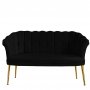 Atelier del Sofa Sofa dvosed Daisy Gold Metal Black - slika 3
