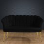 Atelier del Sofa Sofa dvosed Daisy Gold Metal Black - slika 1