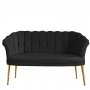 Atelier del Sofa Sofa dvosed Daisy Gold Metal Fume - slika 3