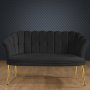 Atelier del Sofa Sofa dvosed Daisy Gold Metal Fume - slika 1