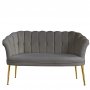 Atelier del Sofa Sofa dvosed Daisy Gold Metal Grey - slika 3