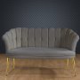 Atelier del Sofa Sofa dvosed Daisy Gold Metal Grey - slika 1