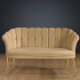 Atelier del Sofa Sofa dvosed Daisy Gold Metal Light Brown - slika 1
