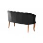 Atelier del Sofa Sofa dvosed Daisy Walnut Wooden Black - slika 4