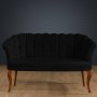 Atelier del Sofa Sofa dvosed Daisy Walnut Wooden Black - slika 1