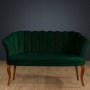 Atelier del Sofa Sofa dvosed Daisy Walnut Wooden Green - slika 1