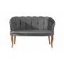 Atelier del Sofa Sofa dvosed Daisy Walnut Wooden Grey - slika 3