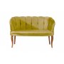Atelier del Sofa Sofa dvosed Daisy Walnut Wooden Mustard - slika 3