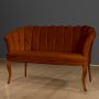 Atelier del Sofa Sofa dvosed Daisy Walnut Wooden Tile Red - slika 2
