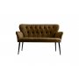 Atelier del Sofa Sofa dvosed Paris Black Metal Brown - slika 2