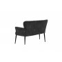 Atelier del Sofa Sofa dvosed Paris Black Metal Fume - slika 3