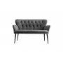 Atelier del Sofa Sofa dvosed Paris Black Metal Grey - slika 2