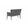 Atelier del Sofa Sofa dvosed Paris Black Metal Grey - slika 3