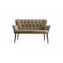 Atelier del Sofa Sofa dvosed Paris Black Metal Light Brown - slika 2