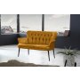 Atelier del Sofa Sofa dvosed Paris Black Metal Mustard - slika 1