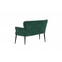 Atelier del Sofa Sofa dvosed Paris Black Metal Sea Green - slika 3