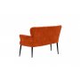 Atelier del Sofa Sofa dvosed Paris Black Metal Tile Red - slika 3
