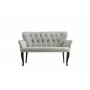 Atelier del Sofa Sofa dvosed Paris Black Wooden Cream - slika 2
