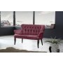 Atelier del Sofa Sofa dvosed Paris Black Wooden Dusty Rose - slika 1