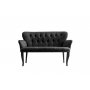 Atelier del Sofa Sofa dvosed Paris Black Wooden Fume - slika 2
