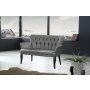 Atelier del Sofa Sofa dvosed Paris Black Wooden Grey - slika 1