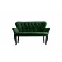 Atelier del Sofa Sofa dvosed Paris Black Wooden Khaki - slika 2