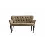 Atelier del Sofa Sofa dvosed Paris Black Wooden Light Brown - slika 2