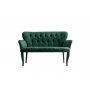 Atelier del Sofa Sofa dvosed Paris Black Wooden Sea Green - slika 2