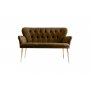 Atelier del Sofa Sofa dvosed Paris Gold Metal Brown - slika 2