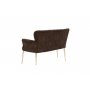 Atelier del Sofa Sofa dvosed Paris Gold Metal Brown - slika 3
