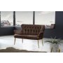 Atelier del Sofa Sofa dvosed Paris Gold Metal Brown - slika 1