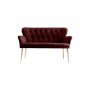 Atelier del Sofa Sofa dvosed Paris Gold Metal Claret Red - slika 2