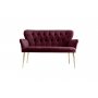 Atelier del Sofa Sofa dvosed Paris Gold Metal Dusty Rose - slika 2