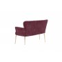 Atelier del Sofa Sofa dvosed Paris Gold Metal Dusty Rose - slika 3
